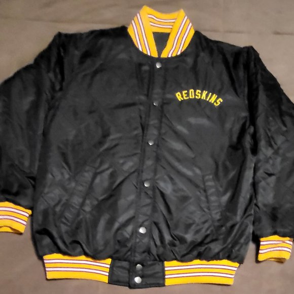 Washington Redskins Reversible Jacket Vintage Throwback Retro Helmet Embroidered - Picture 3 of 13